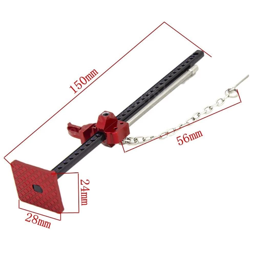 for 1/10 Rc Lifting Jack Partially Compatible with Axial Metal Adjustable Trim High Lift Jacks(red) 2
