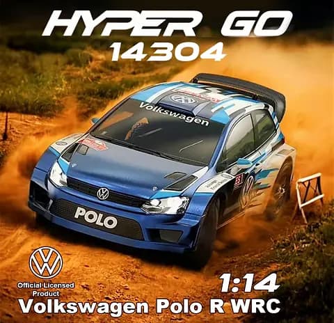 MJX Hyper Go 14304 Volkswagen Polo R WRC 67KPH Brushless 1:14 Scale RC India 0