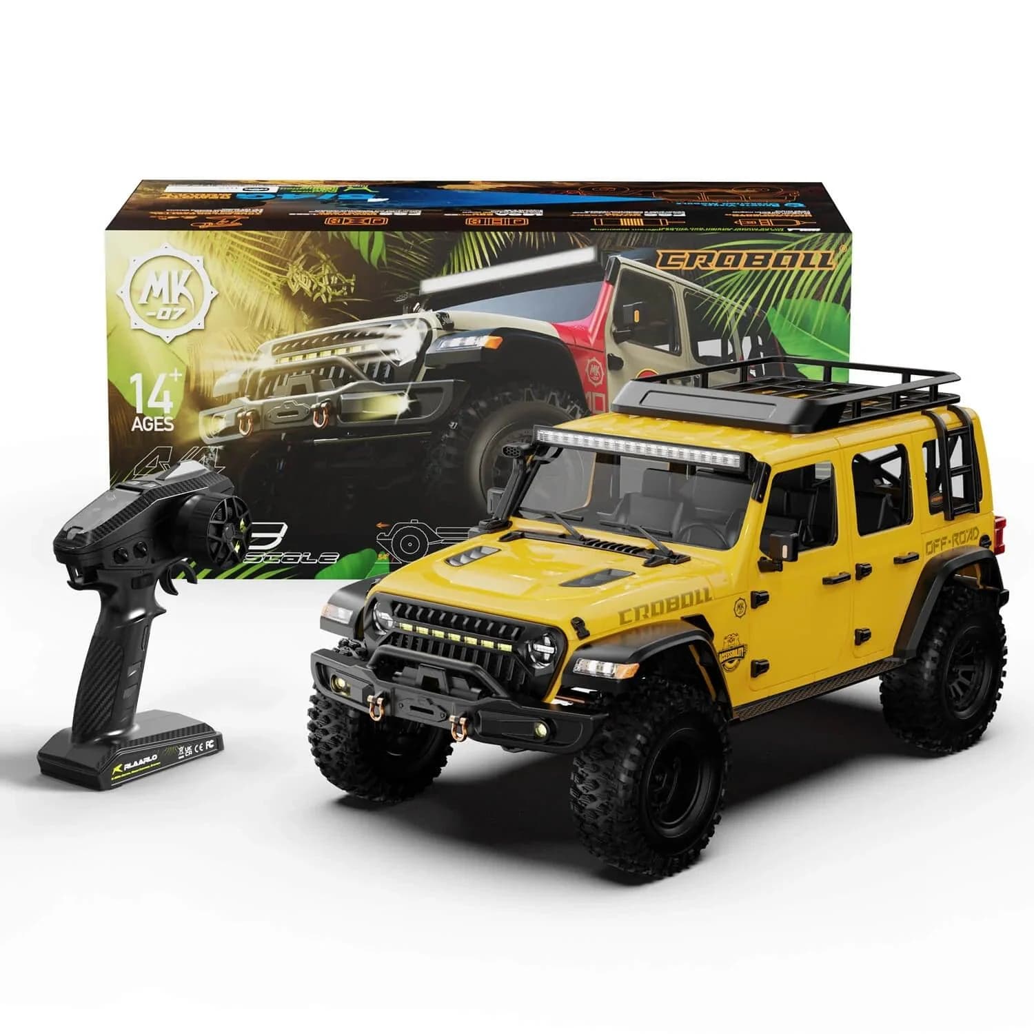 Rlaarlo MK-07 V2 1/7 Scale 4WD Brushless RC Crawler W/ BATTERI AND CHARGER 0