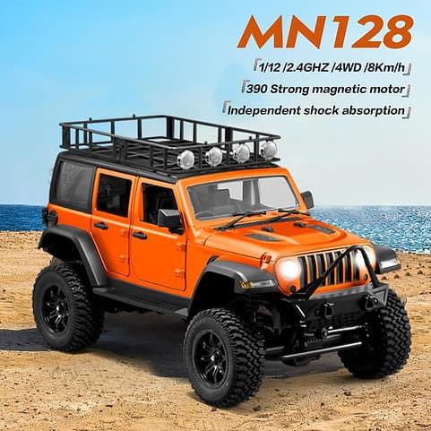 MNRC MN128 RTR 1/12 2.4G 4WD RC Crawler with LED Light 7