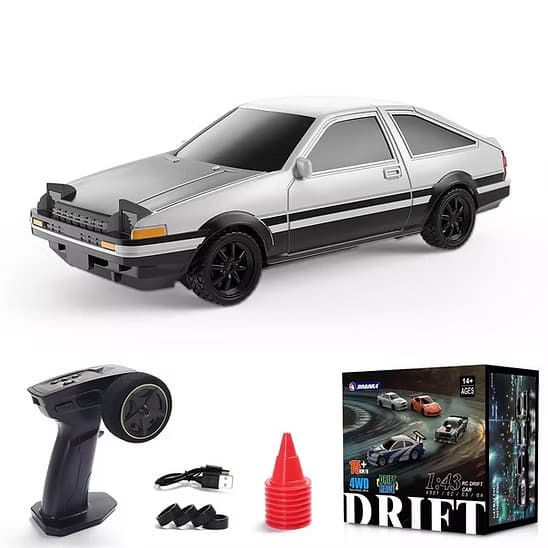 JIABAILE 4306 Gyro Mini Toys 4WD 1/43 RC Speed Car RTR 2.4G Radio Control Racing Drifting Car Four-wheel Drive 0