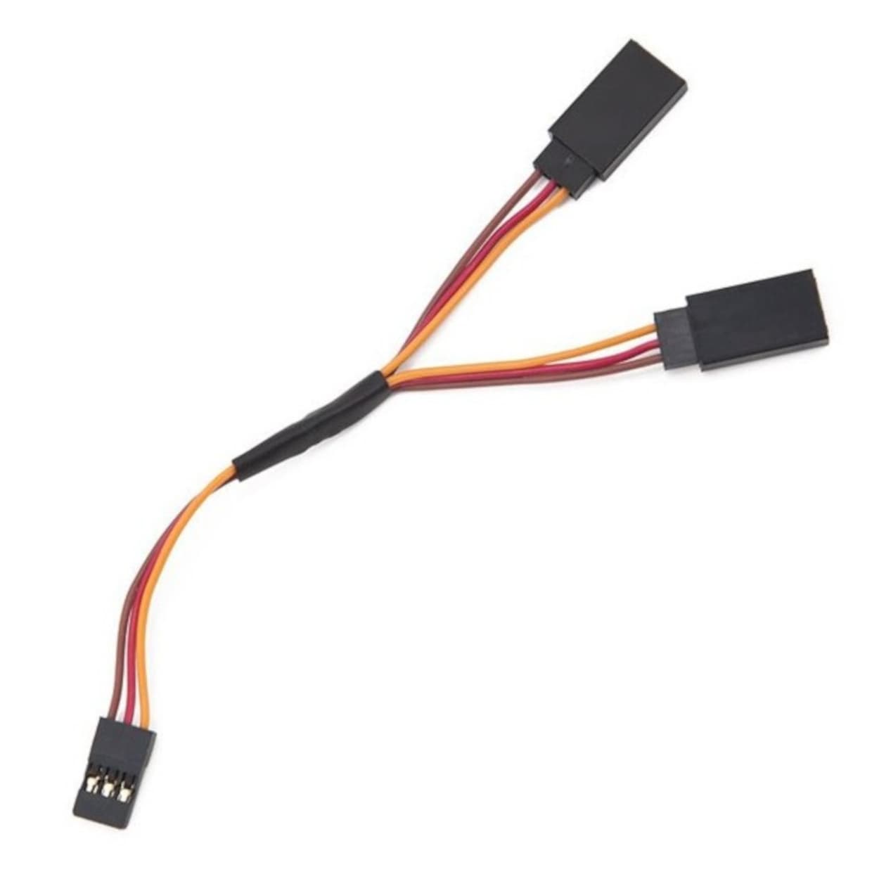 Servo Splitter Y-Cable 300mm - 1 JR Male to 2 Futaba Female (High-Quality 22AWG Twisted) 0