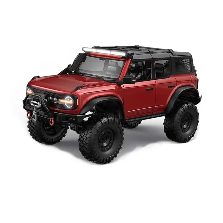 HB Toys R1002-2 Upgraded Version 1/10 4WD RC Rock Crawler with Winch & Differential Lock – Red | DumboRC Remote 0