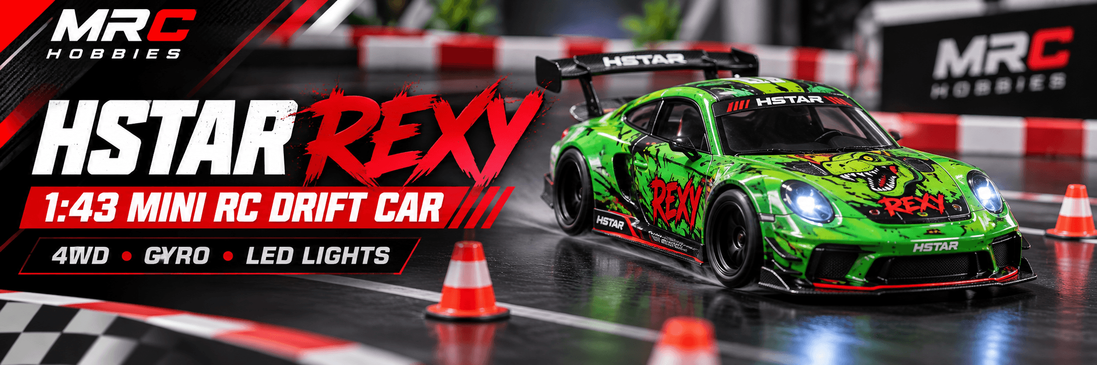 HStar Rexy 1:43 RC Drift Car: Big Drift Fun in a Miniature Racer