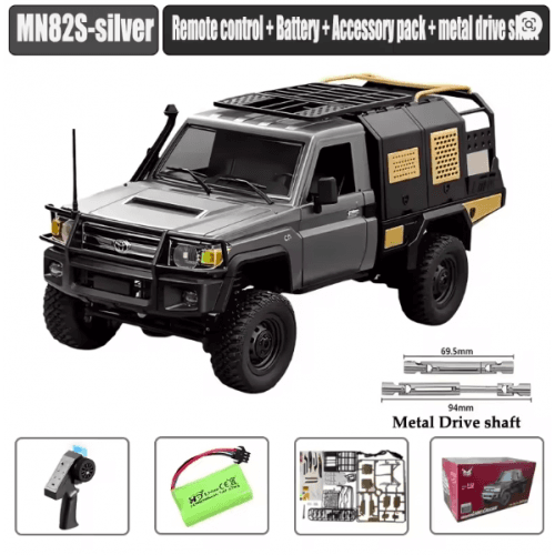 MNRC MN82S 1:12 RC Off-Road Pickup Truck – Retro Full-Scale 4WD 2.4GHz RC Car with 280 Motor for Kids & Adults 0