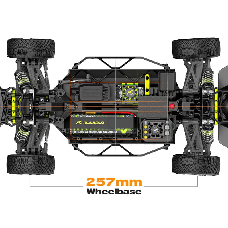 Rlaarlo XTS-F10 1/10 Carbon Fiber 4WD Brushless RC Rally Car RTR 5