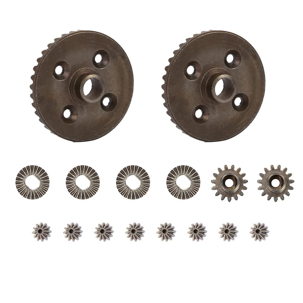 RC Car Gear, Professional RC Differential Gear Metal Replacement Parts for Wltoys A969 1:18 RC Car for Outdoor Game(Two Sets of Gears) 0