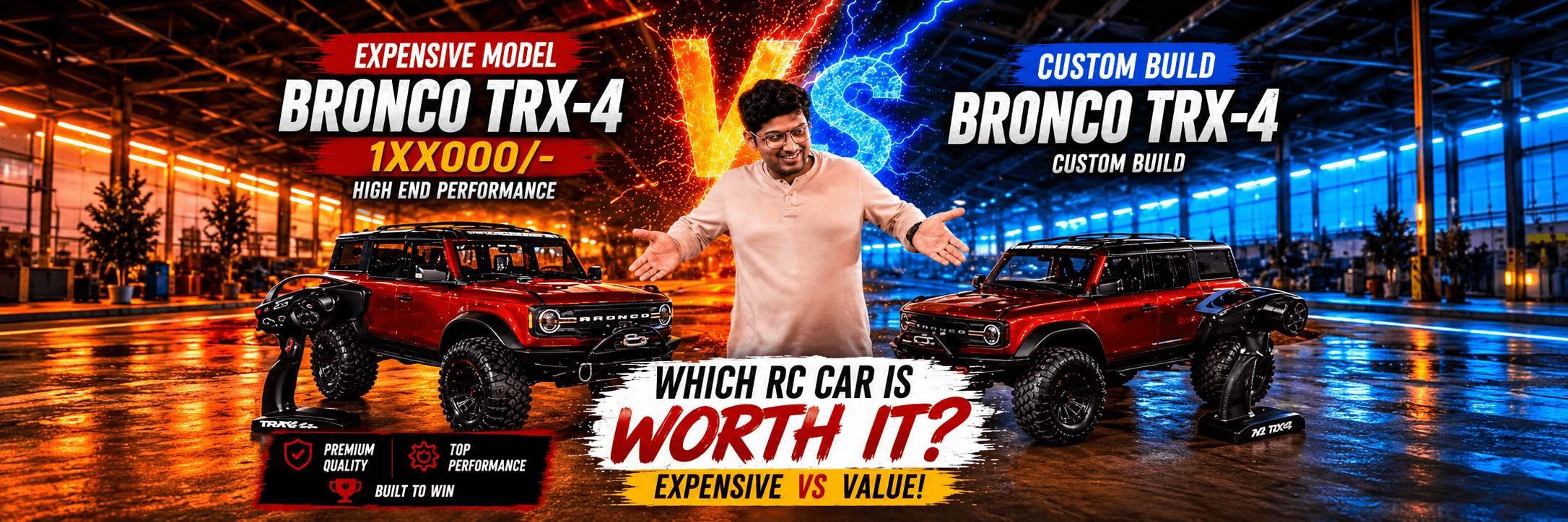Bronco Comparison: Traxxas TRX-4 and HB-Based Custom Build