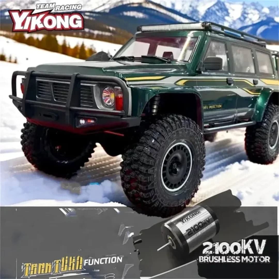 YIKONG YK4107 PRO 1:10 Scale RC Rock Crawler 4WD Brushless Car With 25KG Servo Dual Speed Differential Lock Metal Gear INDIA 1