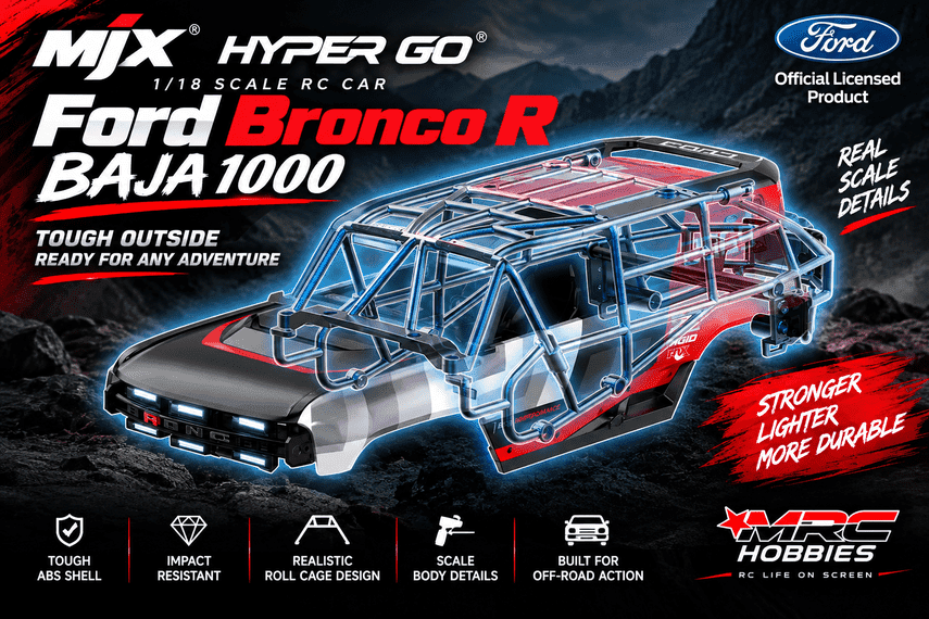 MJX H18p 1/18 Ford Bronco R 4WD Brushless RC Crawler 4