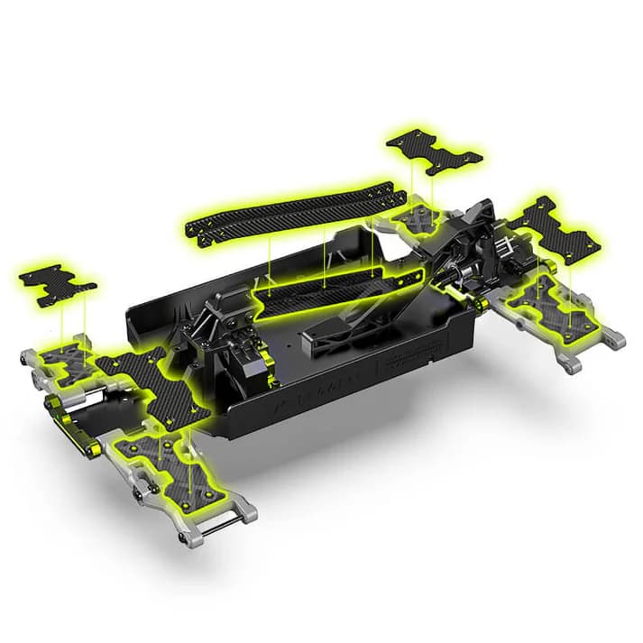 Rlaarlo Omni-Terminator RZ001B-C 1/10 Carbon Fiber 4WD Brushless Monster Truck RTR 5