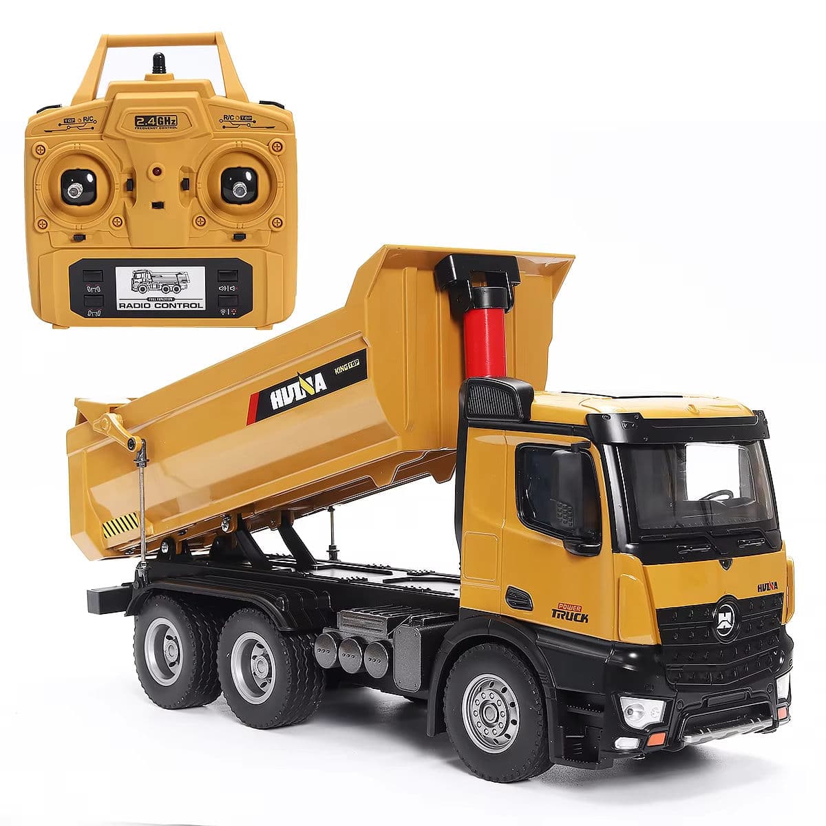 Huina 1582 Dump Truck Toys 1/14 10Channel Alloy Metal RC Engineering Excavator 2