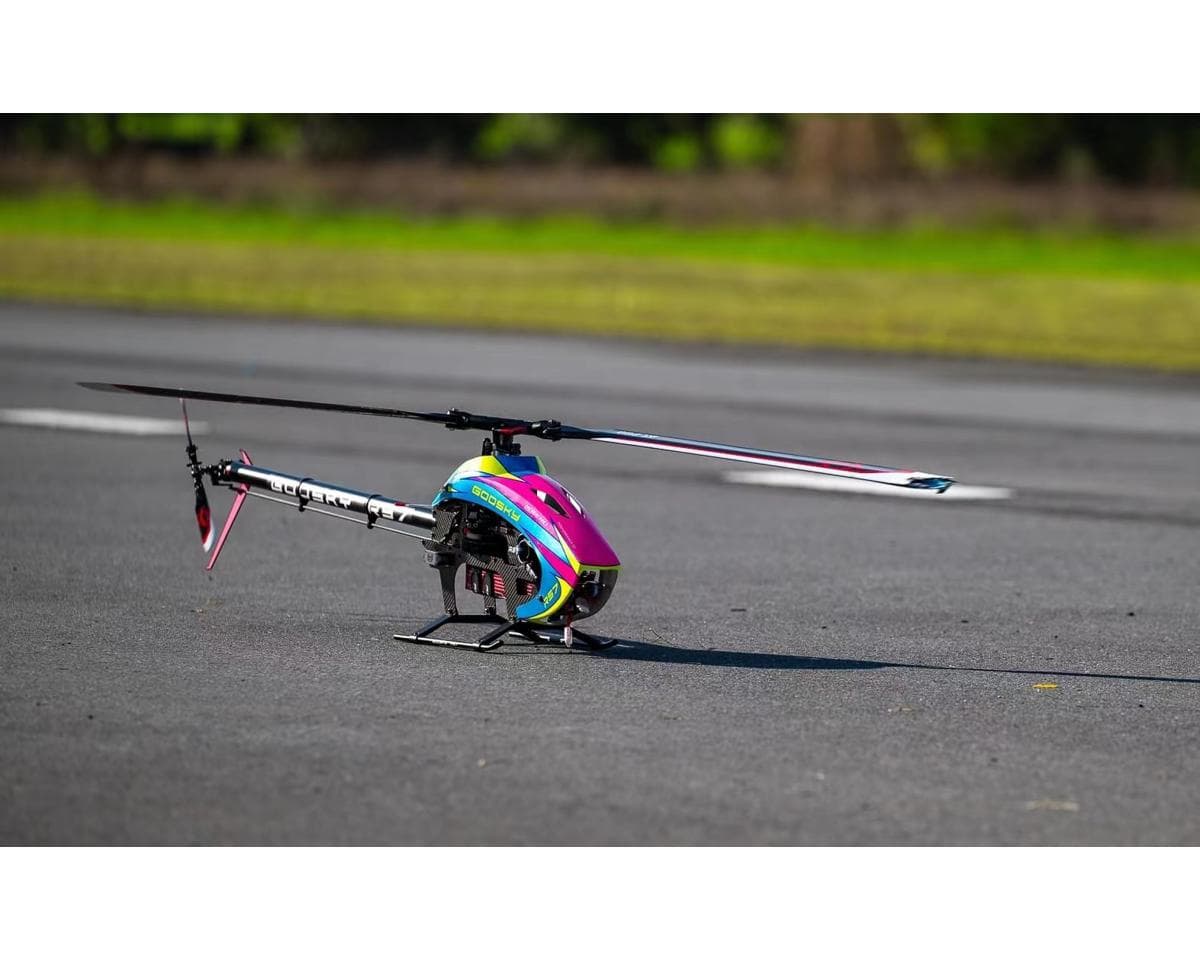 GooSky Legend RS7 Electric Helicopter Kit Combo w/Azure Blades (Yellow/Blue) (690-710mm) 1