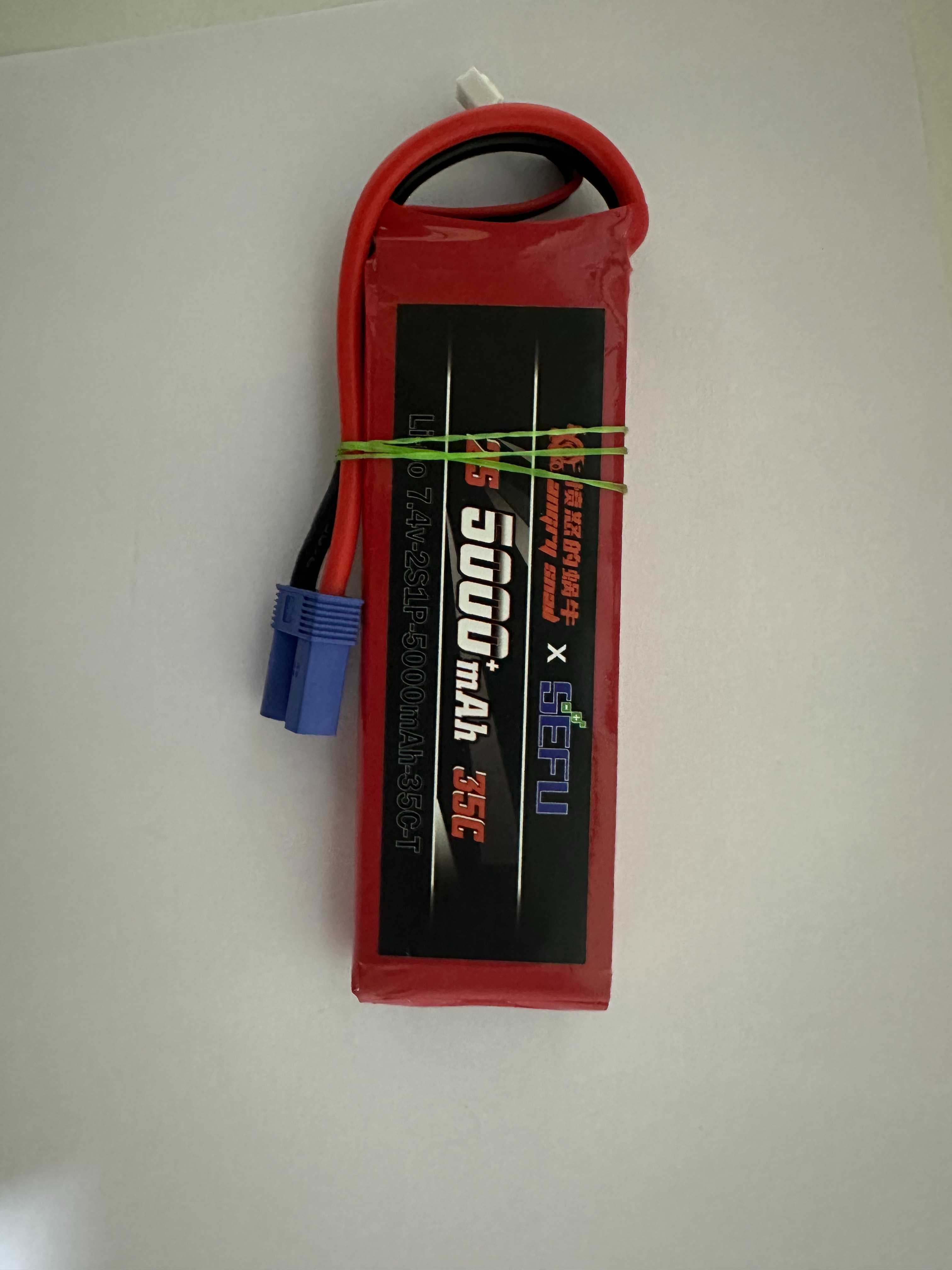 2s 7.4v 5200mah 35c Lipo Battery w EC5 Plug 2-Cell 0