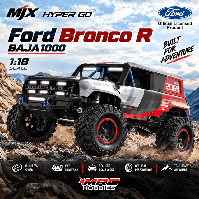 MJX H18p 1/18 Ford Bronco R 4WD Brushless RC Crawler