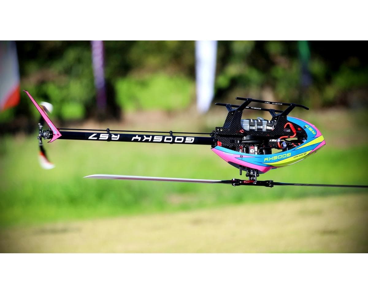 GooSky Legend RS7 Electric Helicopter Kit Combo w/Azure Blades (Yellow/Blue) (690-710mm) 0
