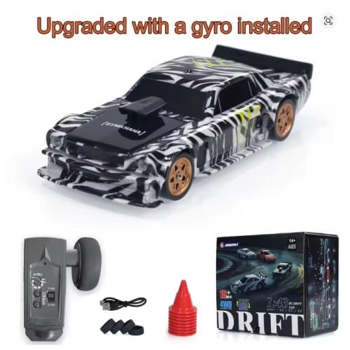 JIABAILE 4301 Gyro Mini Toys 4WD 1/43 RC Speed Car RTR 2.4G Radio Control Racing Drifting Car Four-wheel Drive 3