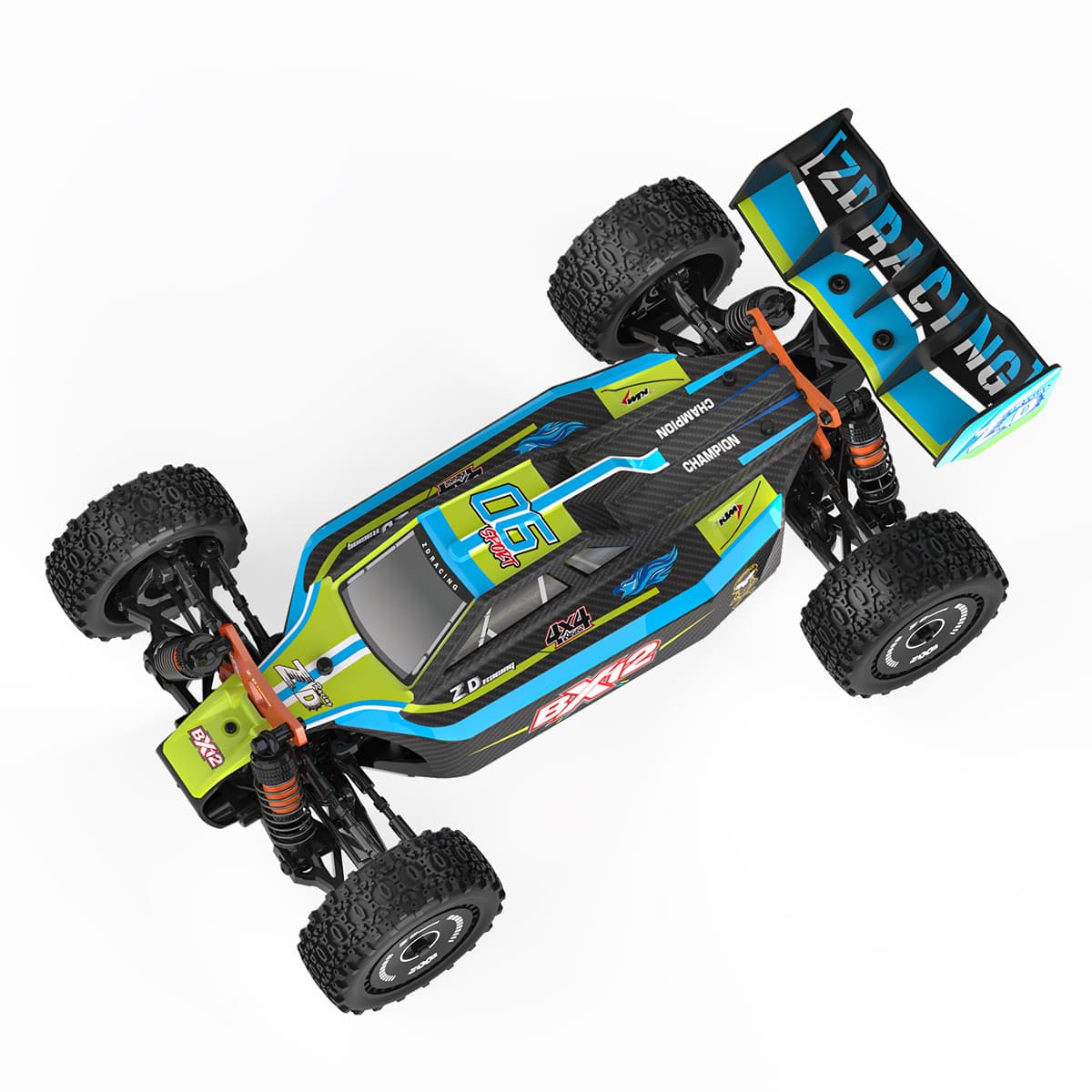 Zd Racing BX12 1:12 Brushless Road Rc Car 4X4 Suitable For College Races 3