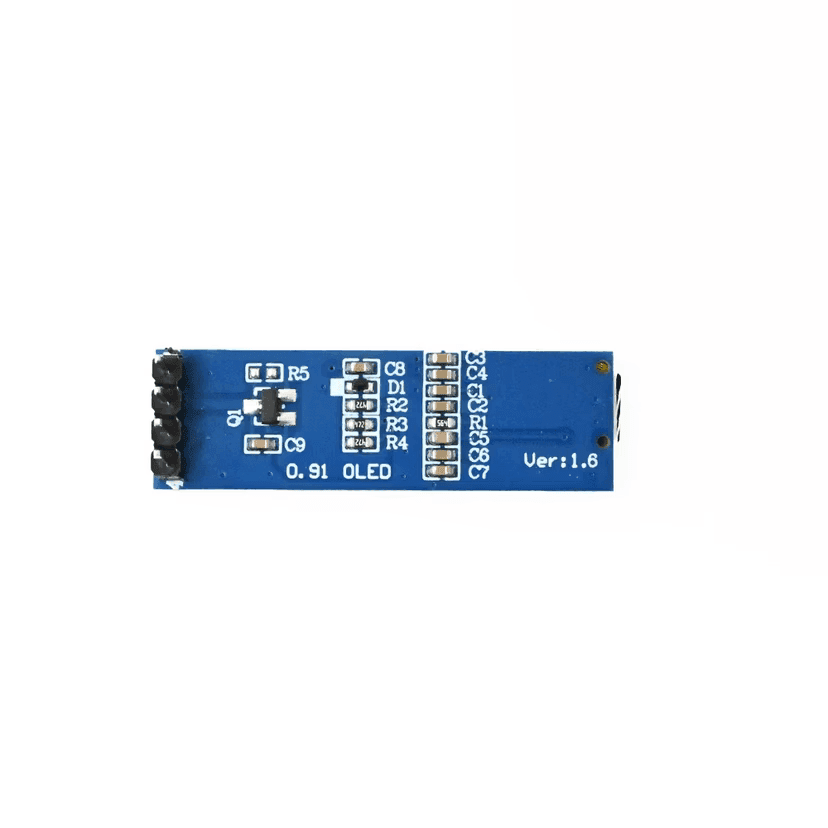 GoldenMorning 0.91 inch 128x32 Blue OLED Display Module with I2C/IIC Serial Interface 0