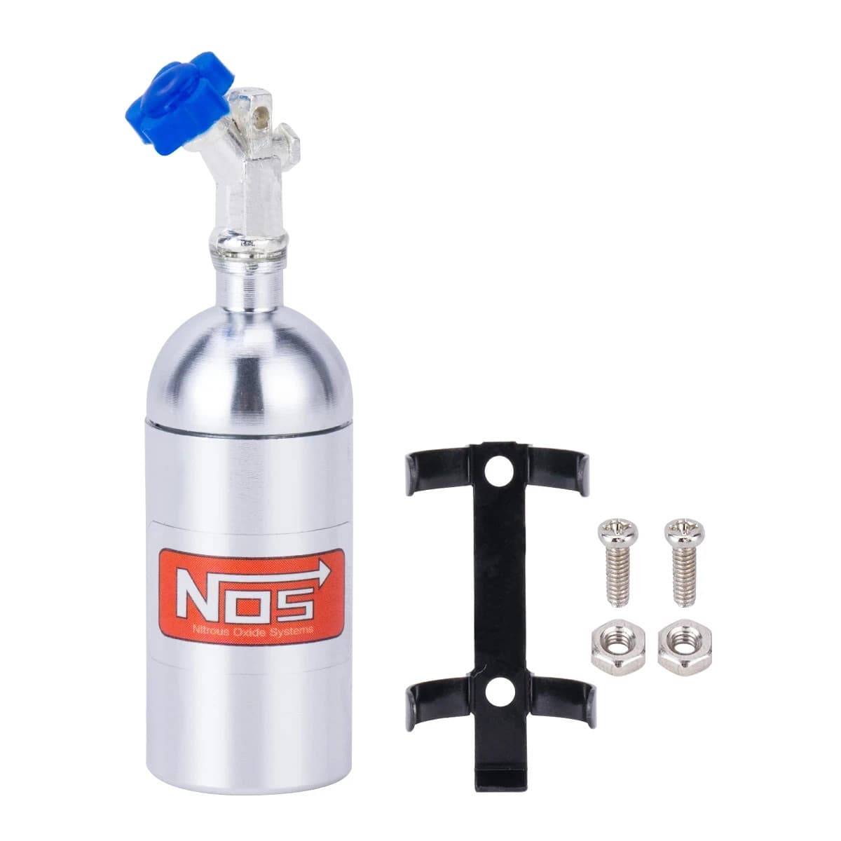 RC 1/10 Scale Nitrous Bottle NOS Nitro W/ Holder + Hose 0