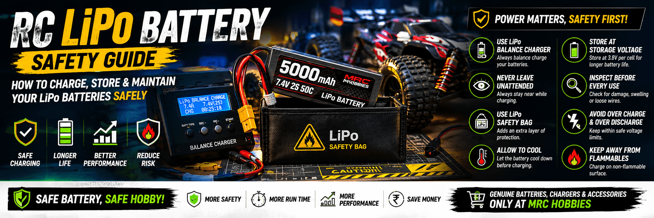 RC LiPo Battery Safety Guide (2026): How to Charge, Store & Maintain LiPo Batteries Safely