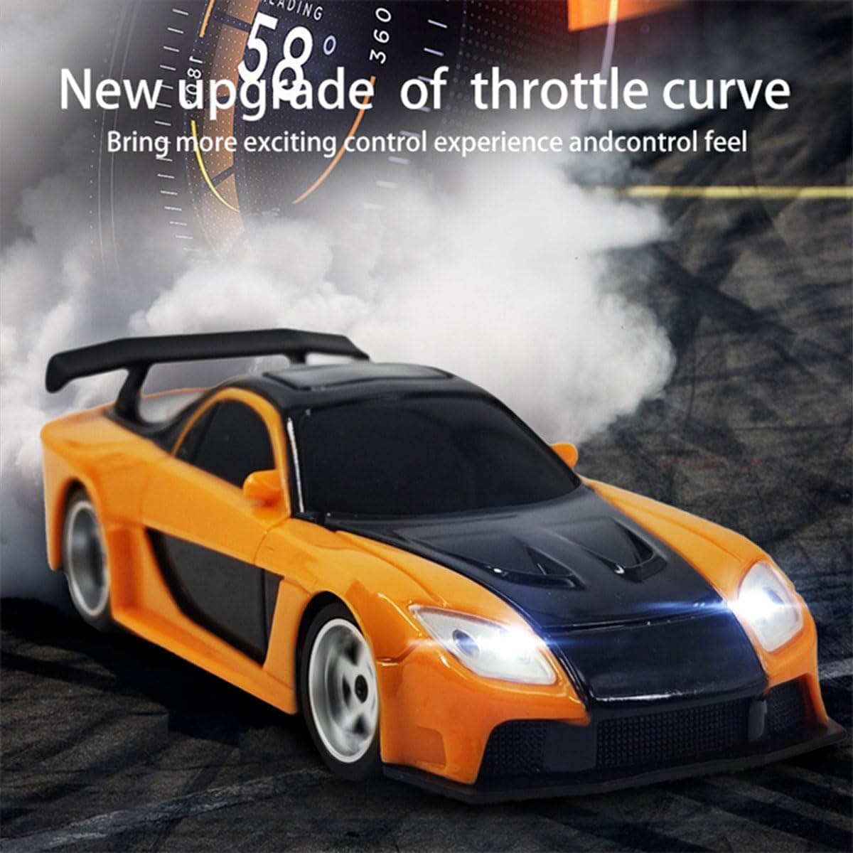 1:43 Full Scale Mini 4WD Drifting Charging Remote Control Car, Color: 4309G With Gyroscope 2