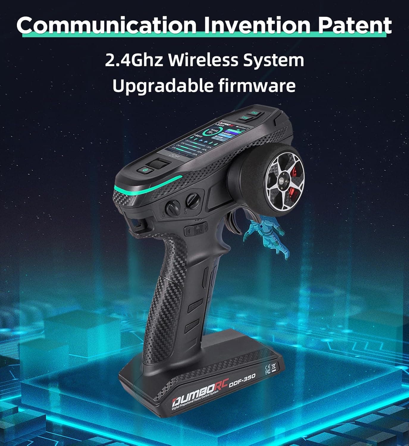 DDF-350 with X10F RC Radio Transmitter and Receiver 10 Channel HD Screen 10CH Remote Controller for RC Car Truck Crawler Boat Tank 2