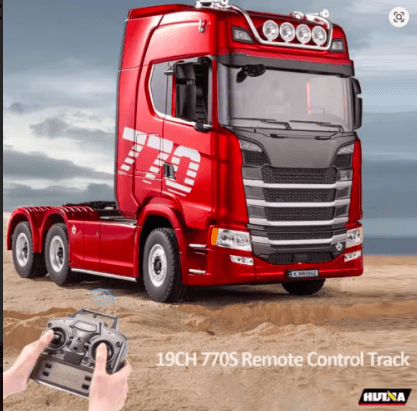 Huina 1501 1/18 2.4G 19CH Scania Tractor Truck RTR Cool Light Full Scale RC Car Vehicle Models - Only RC Trailer 1