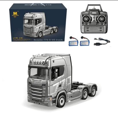 Huina 1501 1/18 2.4G 19CH Scania Tractor Truck RTR Cool Light Full Scale RC Car Vehicle Models - Only RC Trailer 5